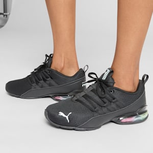 Zapatos deportivos Riaze Prowl Rainbow para mujer, PUMA Black-Frosted Dew, extralarge